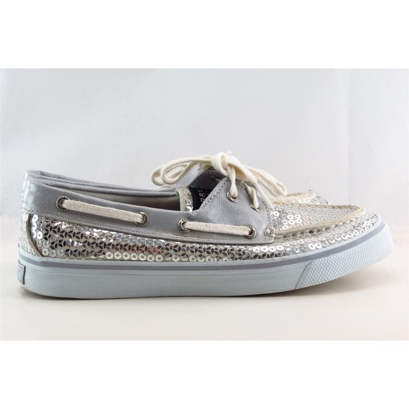 Sperry Top-Sider Boat Shoes Gray Fabric Women Shoes Size 6 Medium - Picture 3 of 7
